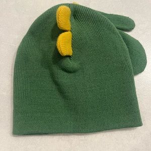 Kids Dinosaur Hat and Mittens set